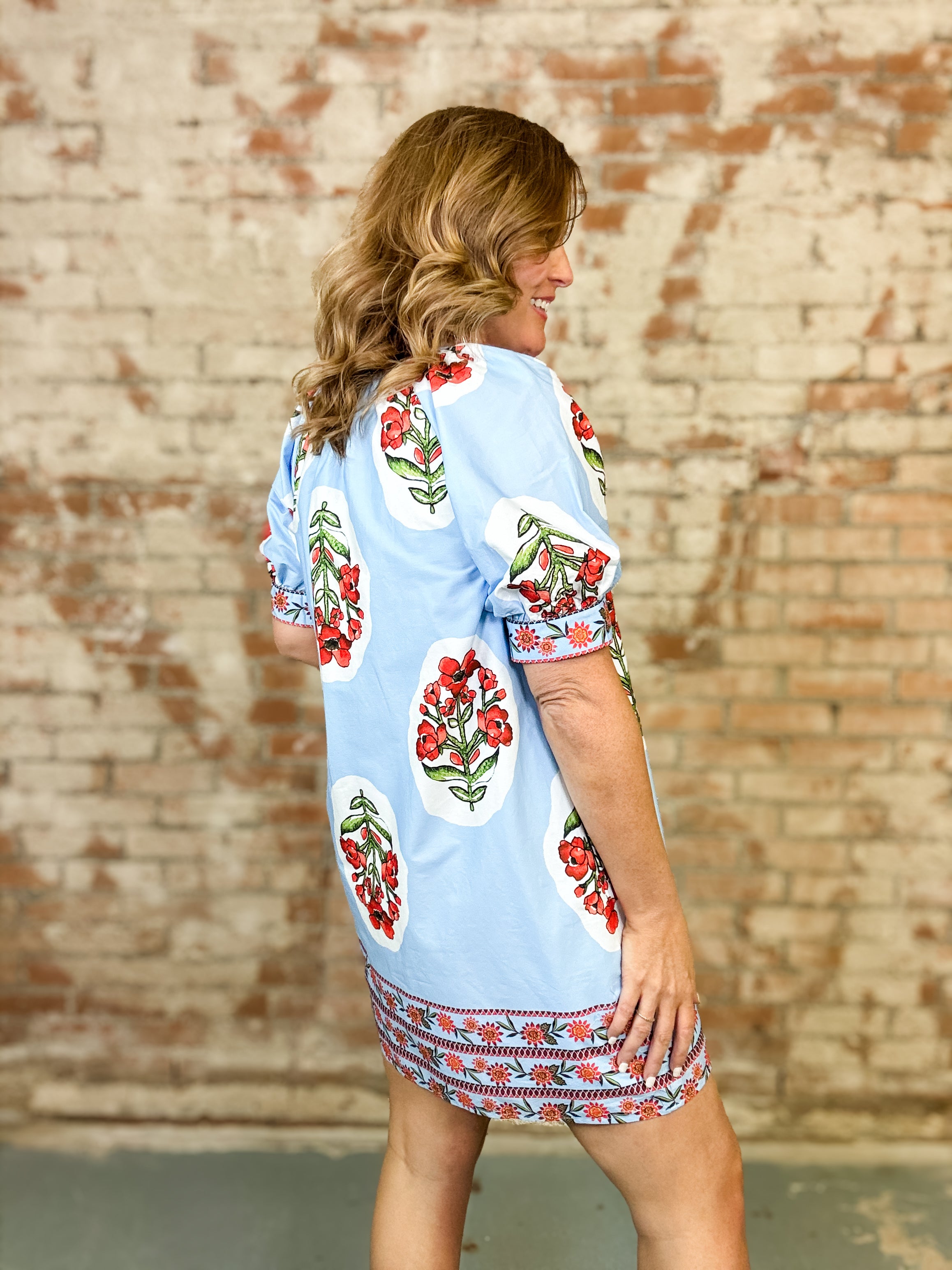 Greer Floral Print Dress