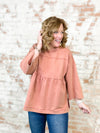 Audrey Raw Hem Top