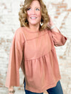 Audrey Raw Hem Top