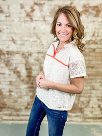 Arden Floral Laced Top