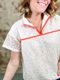 Arden Floral Laced Top