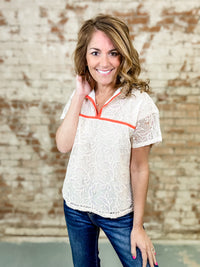 Arden Floral Laced Top