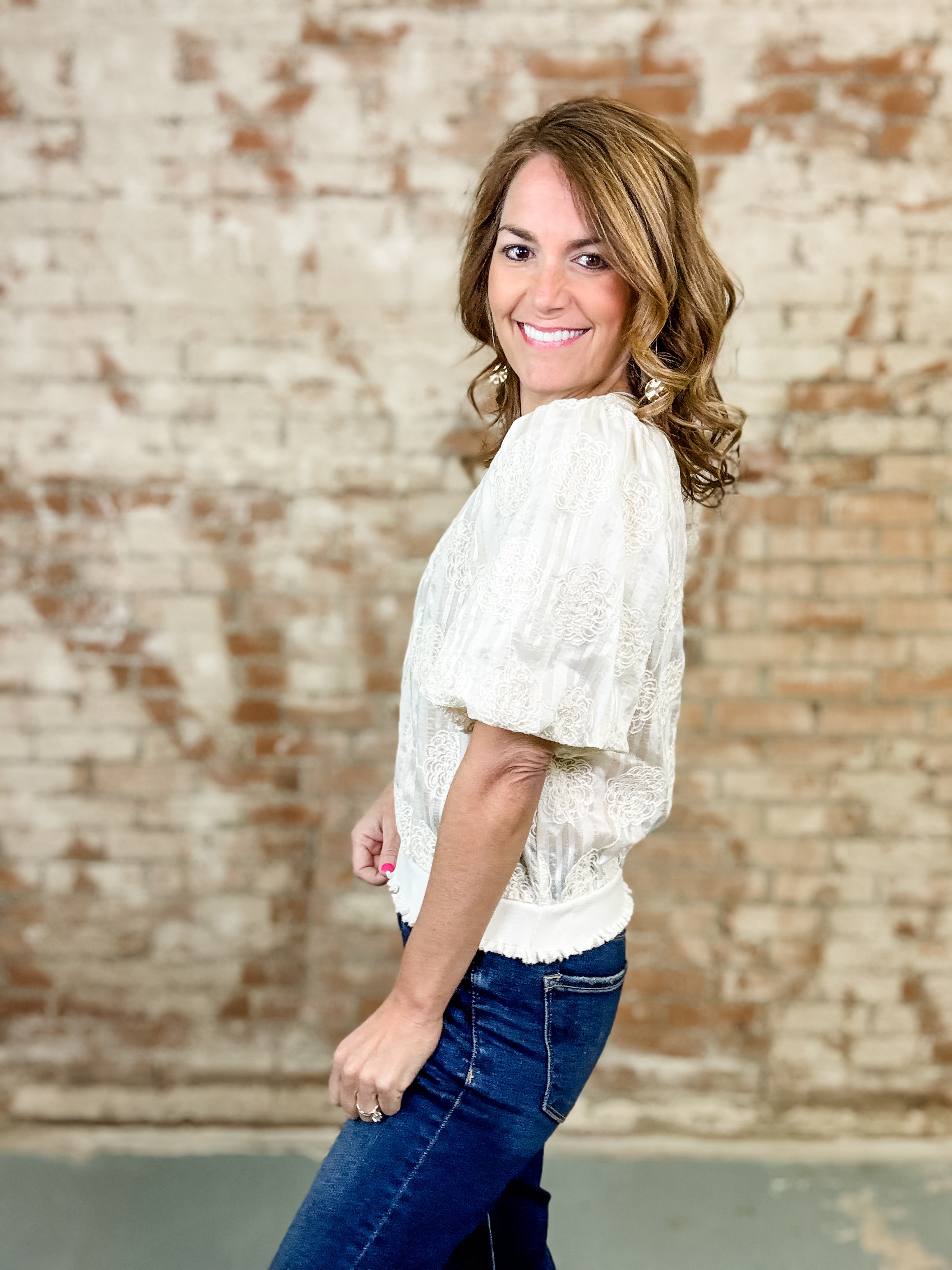 Rhys Floral Embroidered Top