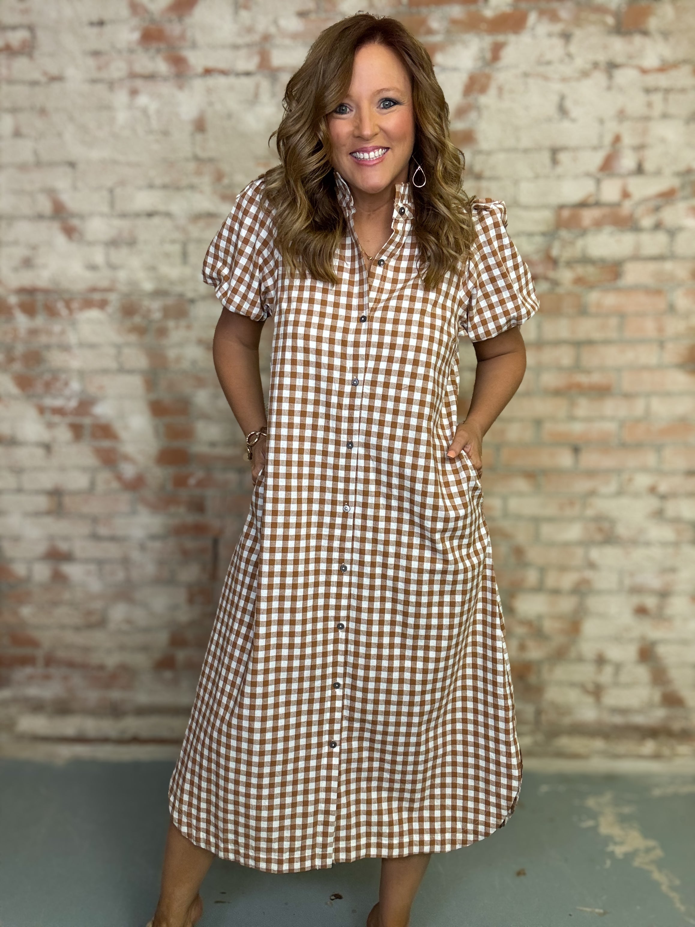 Corinna Gingham Dress