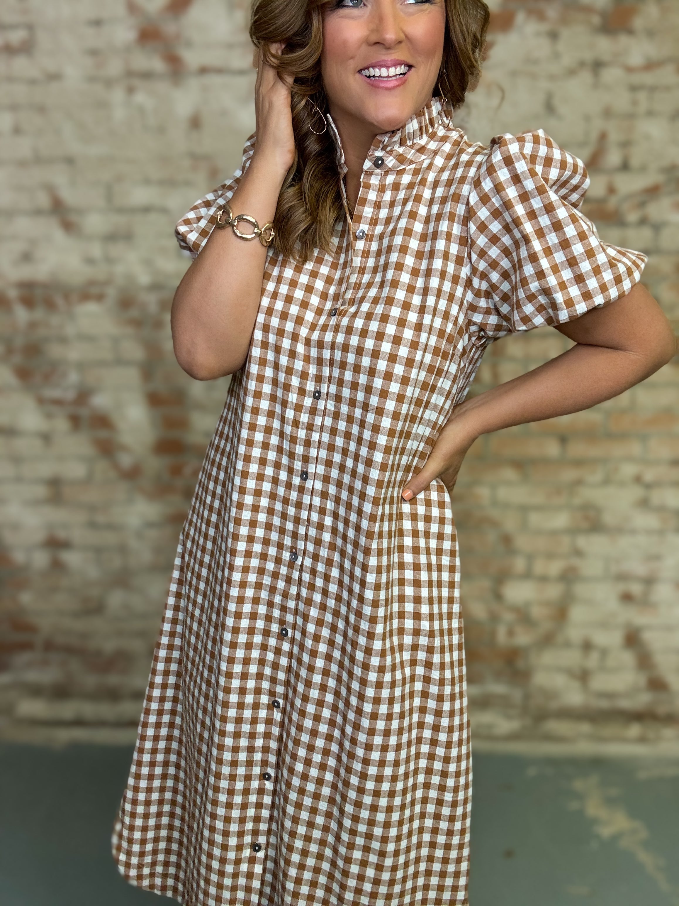 Corinna Gingham Dress