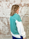 Sutton Half Zip Stripe Top