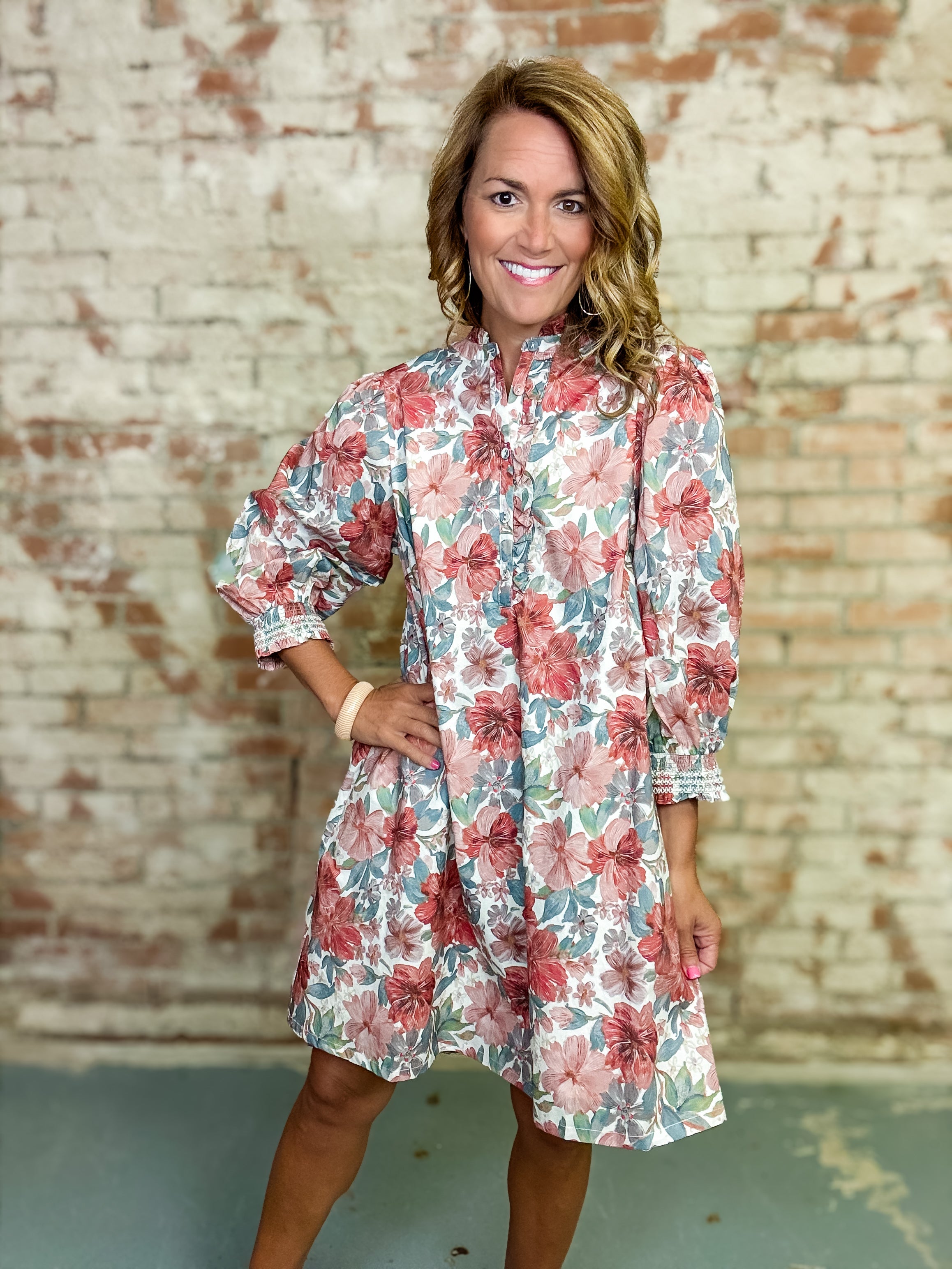 Genevive Floral Dress