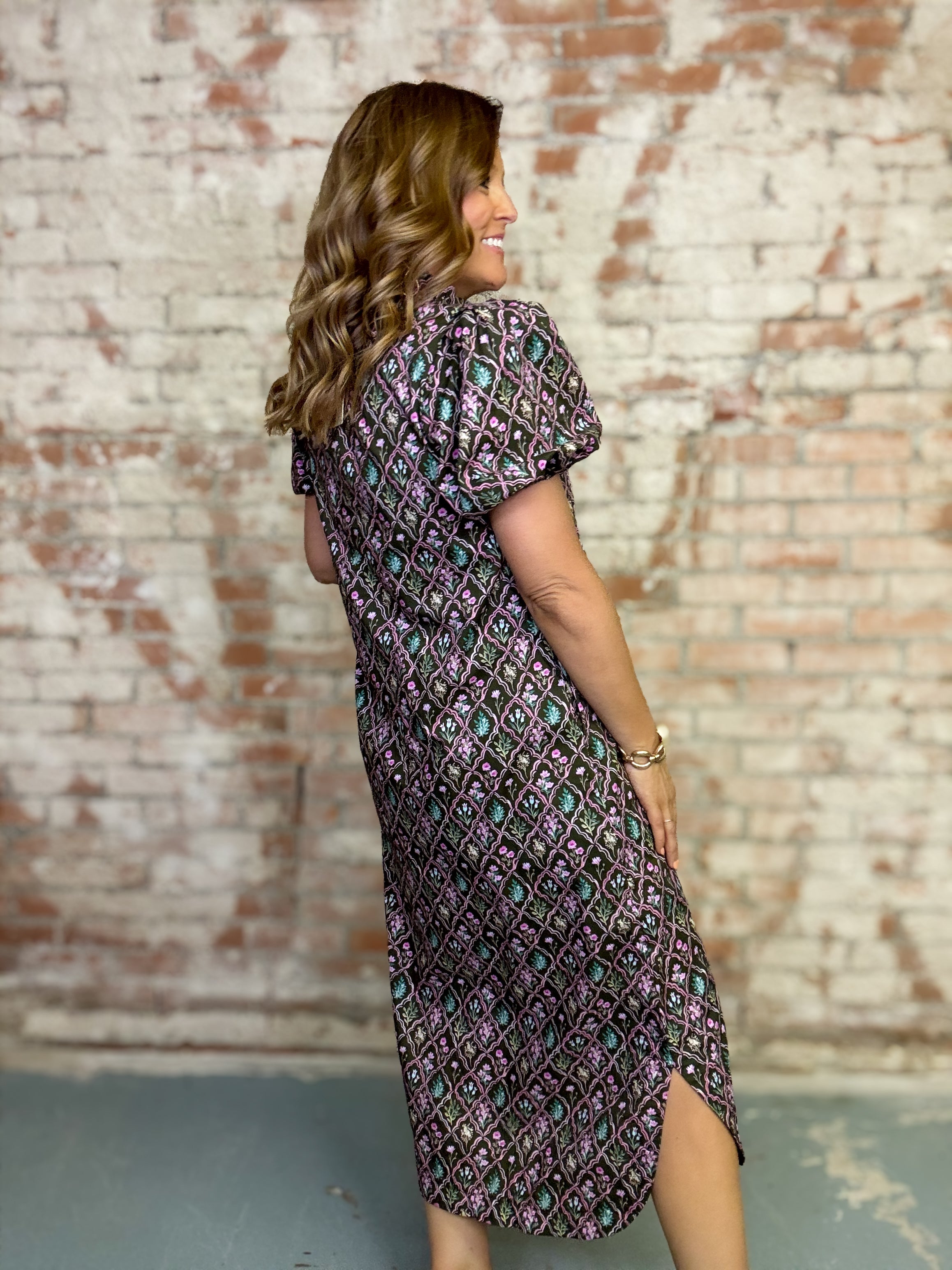 Michelle Floral Midi Dress