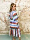 Vonda Diamond Print Dress