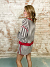 Dawnzee Stripe Skirt Set