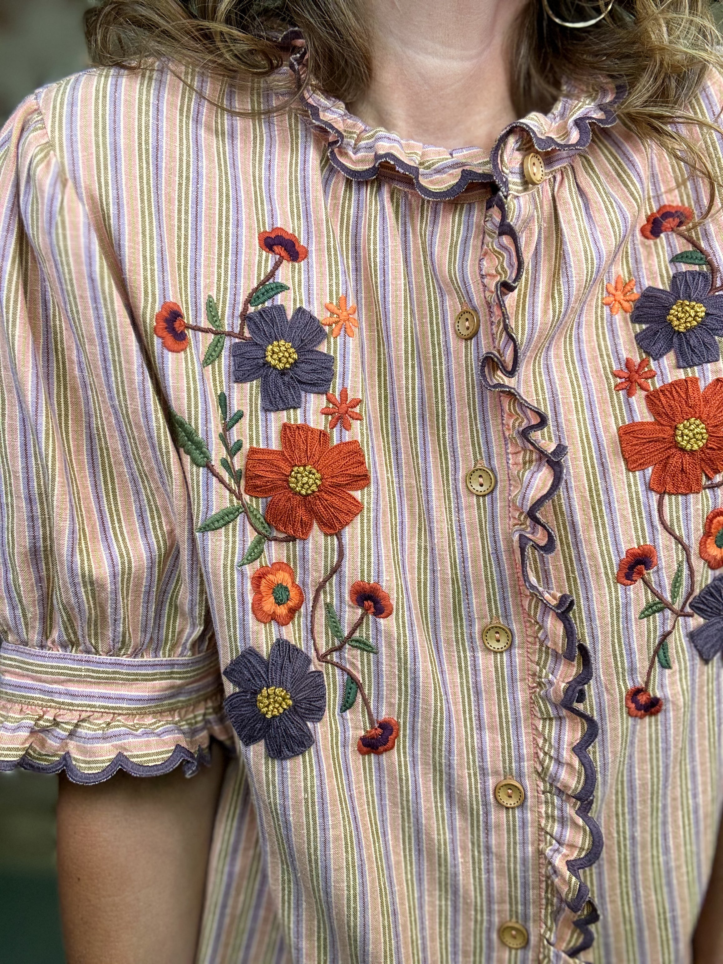 Ivy Jane Linnea Embroidered Top