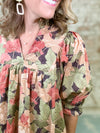 Mindy Floral Pleated Dress