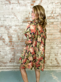 Mindy Floral Pleated Dress