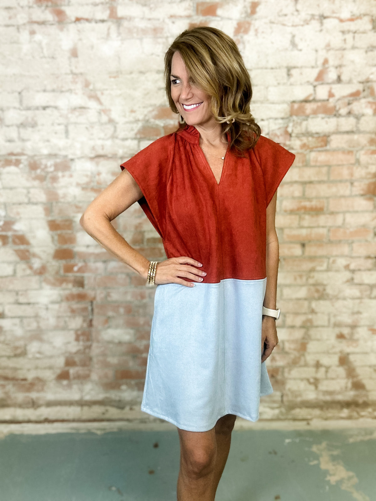 THML Shantel Colorblock Dress