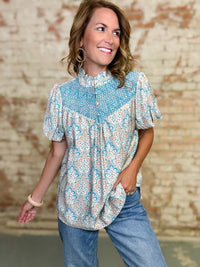 Penelope Smocked Yoke Top