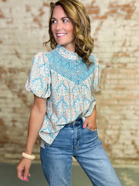 Penelope Smocked Yoke Top