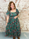 Rosette Tulle Maxi Dress