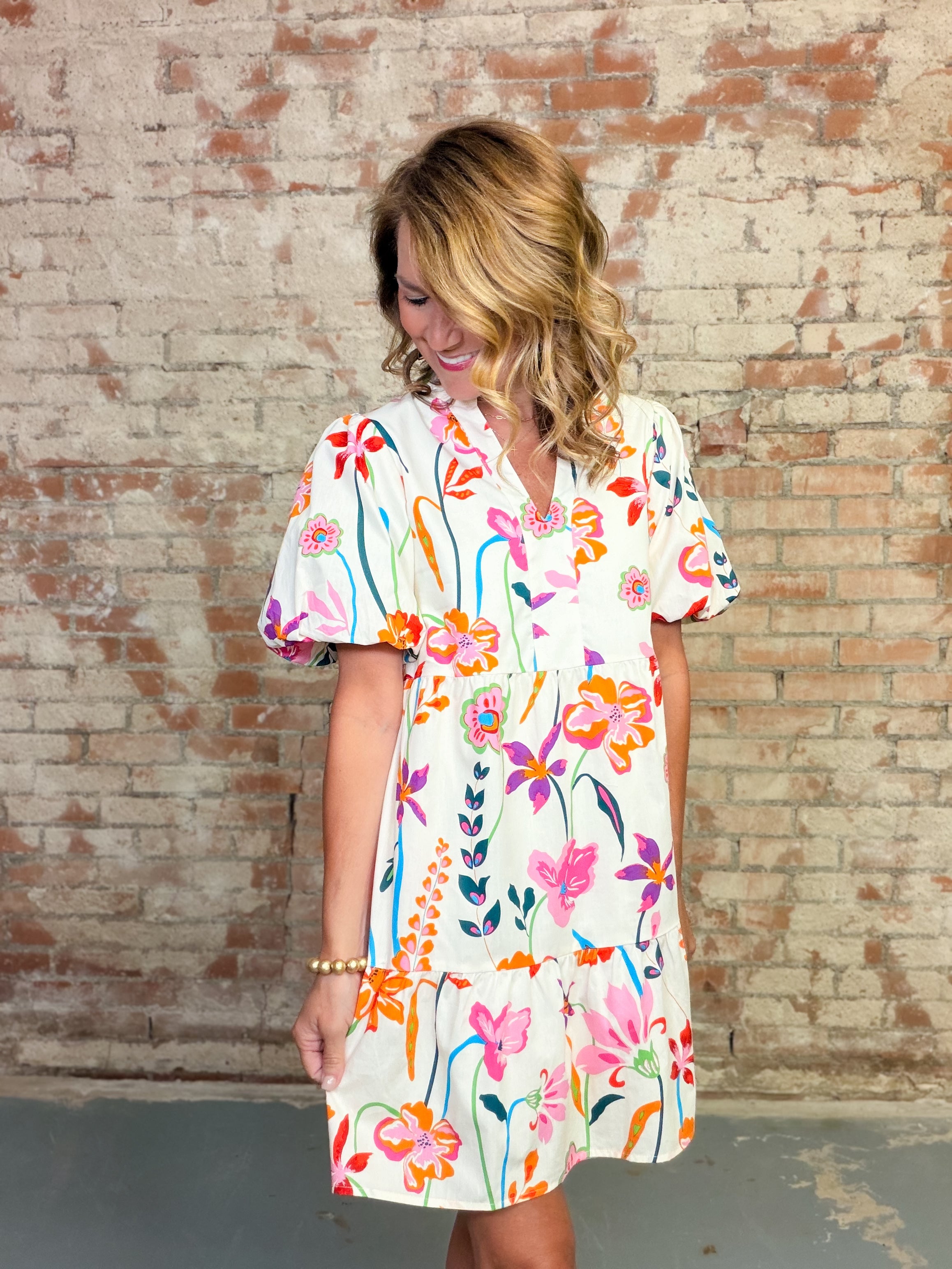 THML Janna Floral Dress