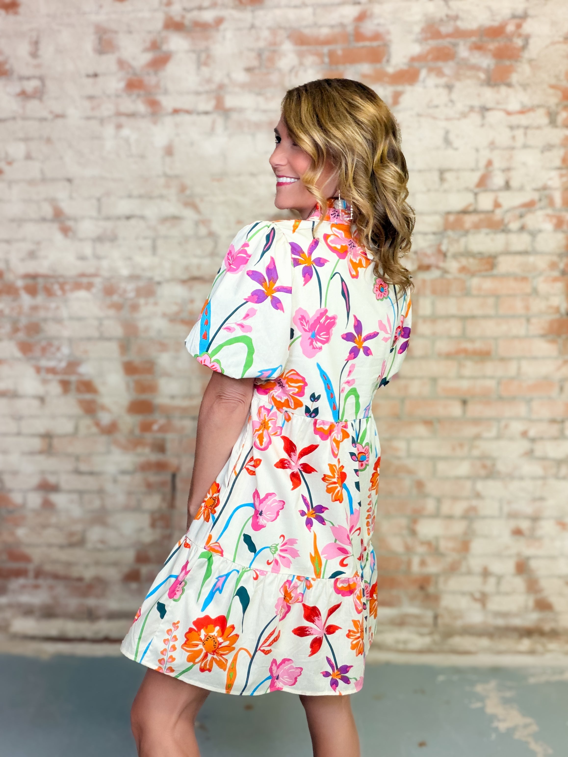 THML Janna Floral Dress