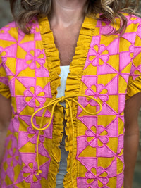 Ivy Jane Floral Patchwork Appliqued Vest