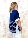 Cape Cod Stripe Poncho Top