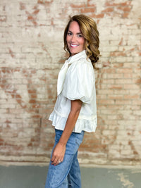 Layken Solid Ruffle Top