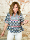 THML Valinda Mixed Print Top