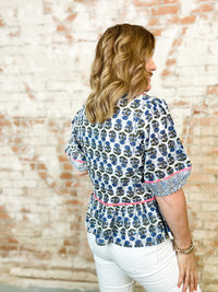 THML Valinda Mixed Print Top