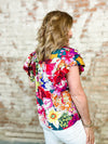 THML Bethany Flower Print Top