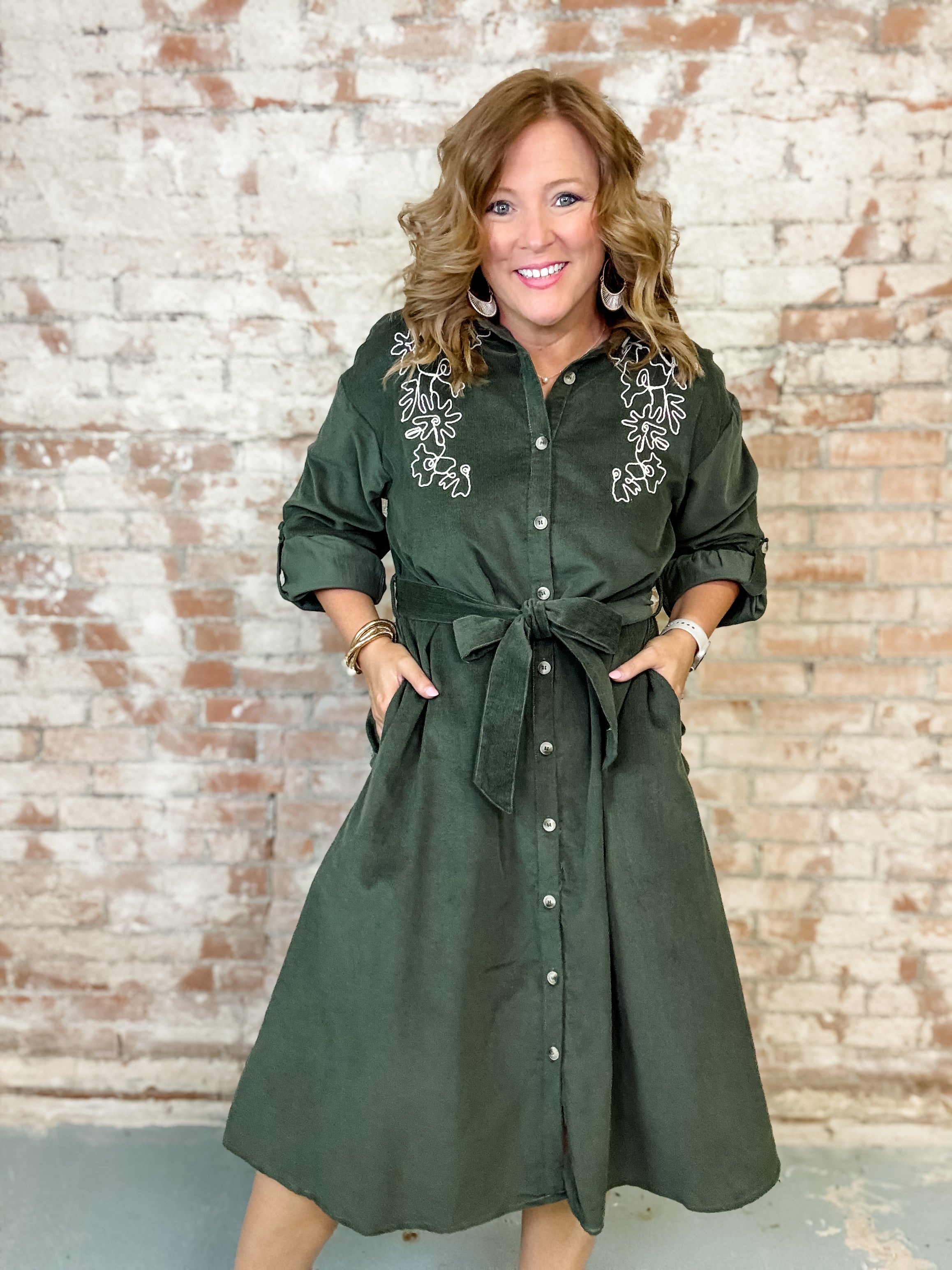 Cindee Corduroy Dress