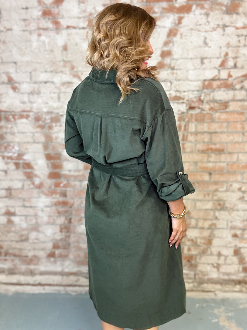 Cindee Corduroy Dress