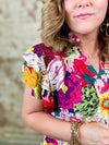 THML Bethany Flower Print Top