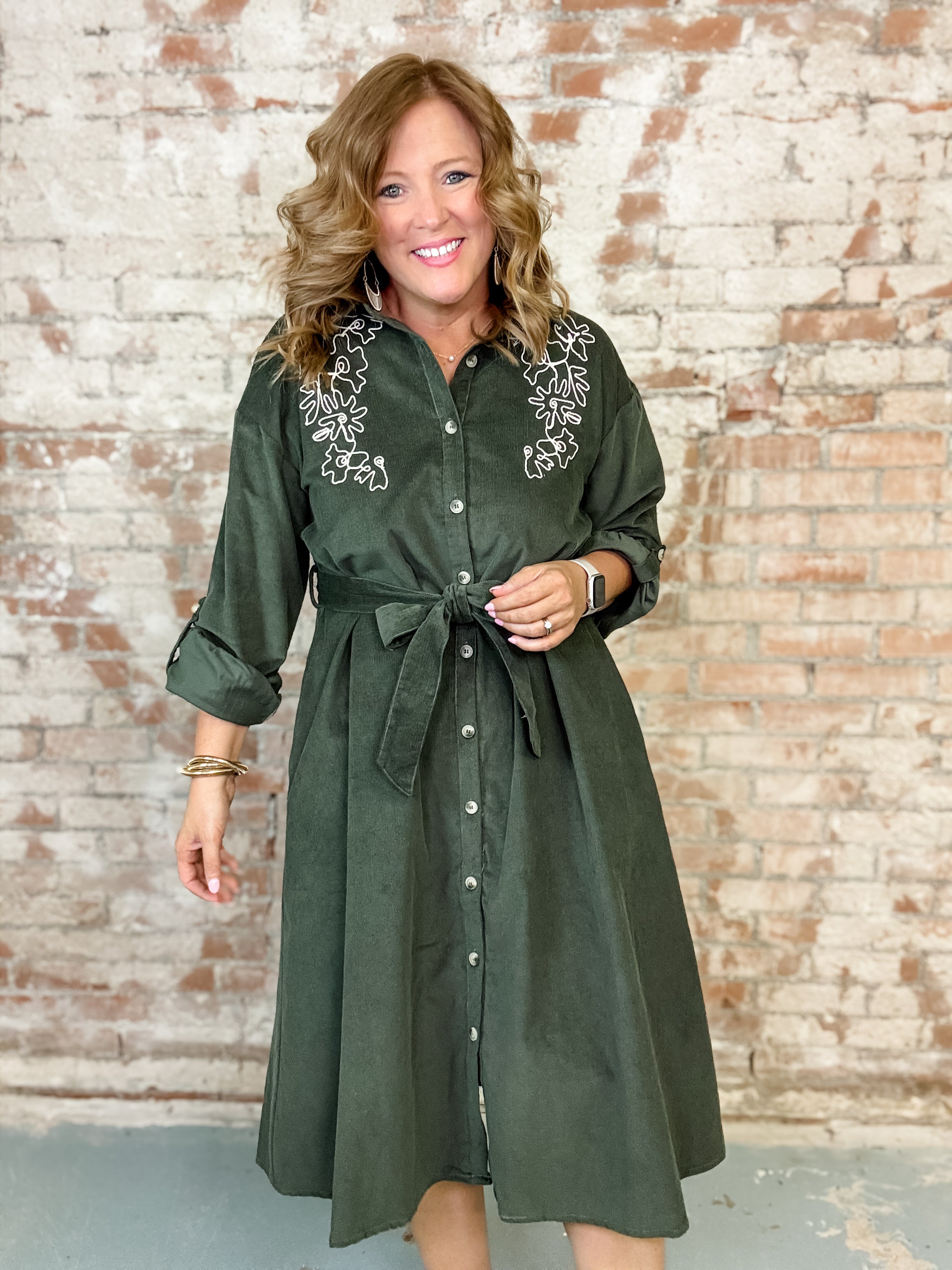 Cindee Corduroy Dress