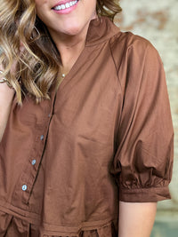 Patsy Solid Ruffle Top