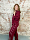 Crimson Sweatpant Set