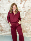 Crimson Sweatpant Set