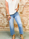 Chloe High Rise Crop Wide Leg