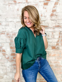 Tomball Short Puff Sleeve Top