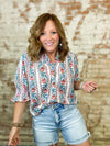 THML Brinkley Floral Print Top
