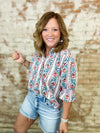 THML Brinkley Floral Print Top