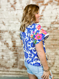 THML Kennard Embroidered Top