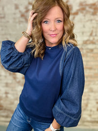 Kaye Denim Top