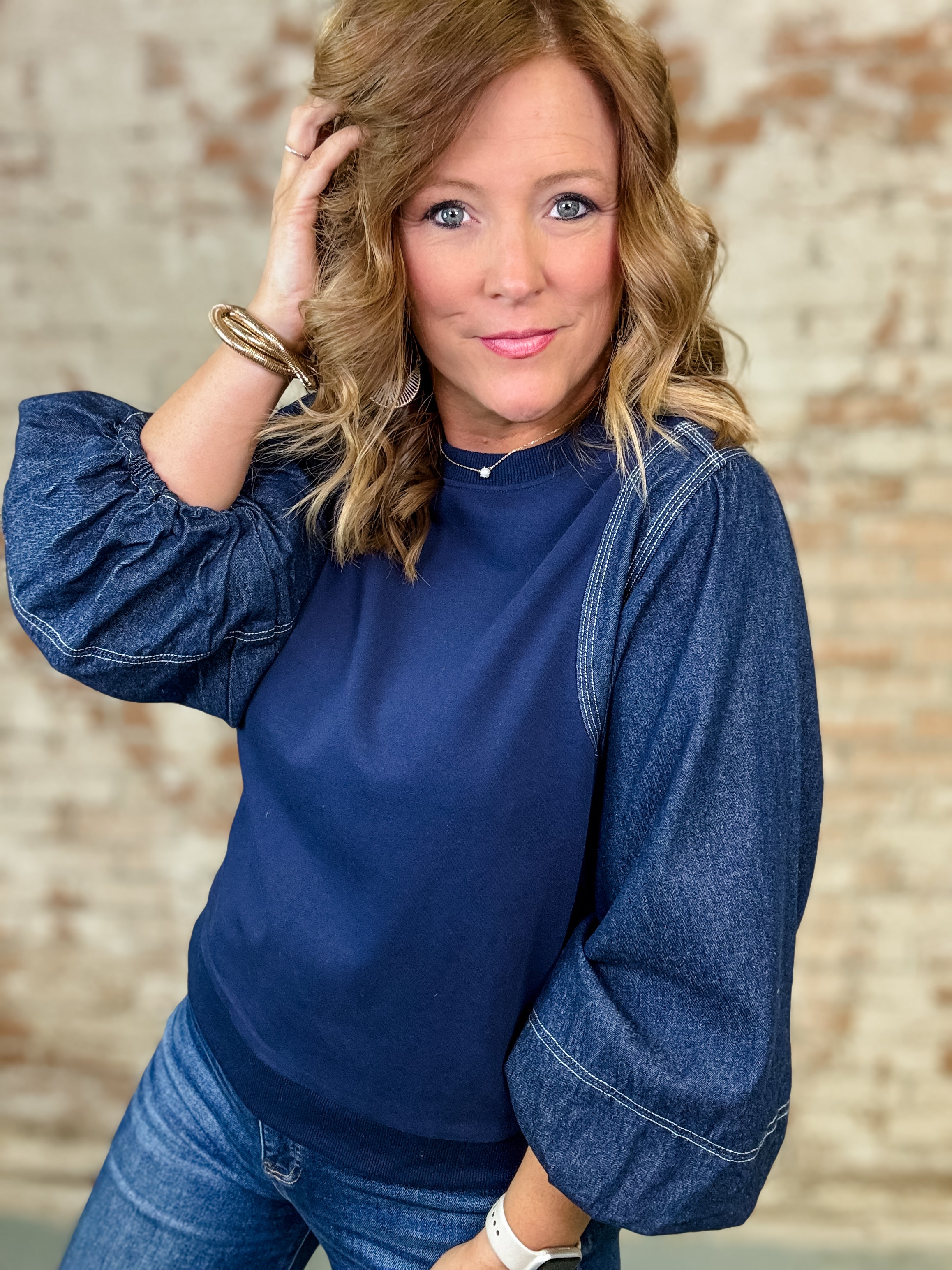 Kaye Denim Top