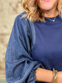 Kaye Denim Top
