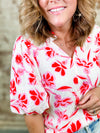 THML Marianne Pink Floral Top