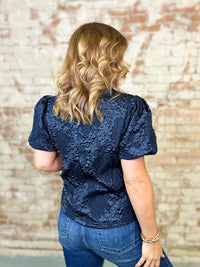 Ocean Puff Sleeve Top