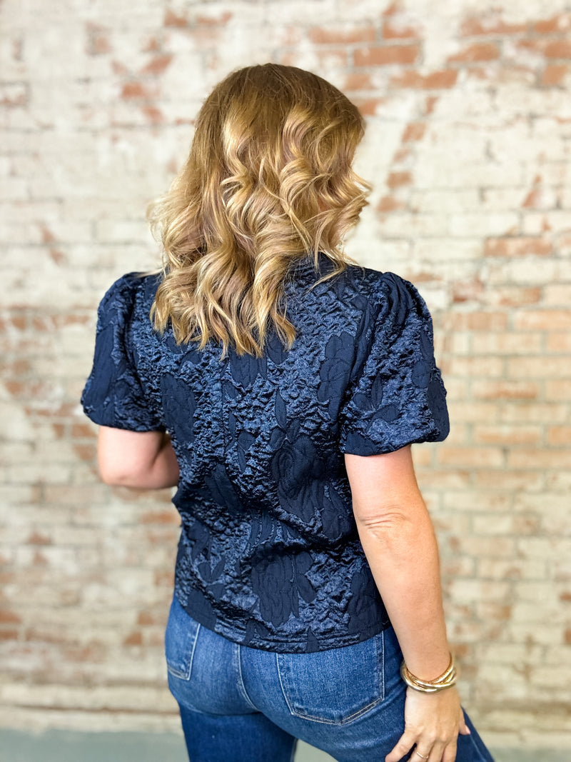 Ocean Puff Sleeve Top