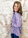 Judith Plaid Button Up Top