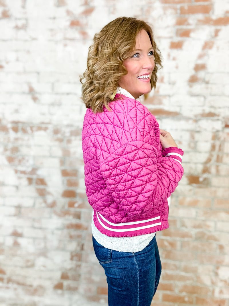 Danette Quilted Banded Jacket