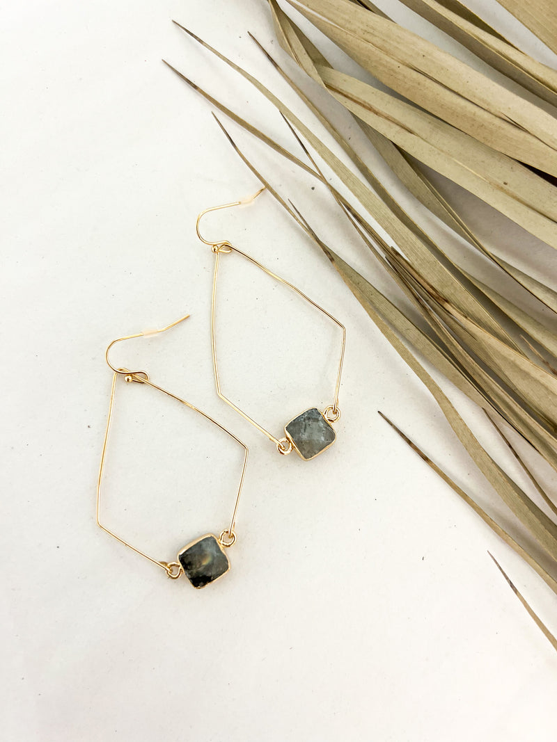 Geo Shape Wire Earrings